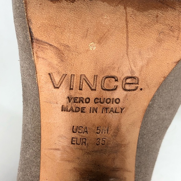 VINCE Addison Suede Leather Peep Toe Booties - Picture 12 of 12